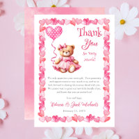 Teddy Bear A Little Sweetheart Girl Baby Shower