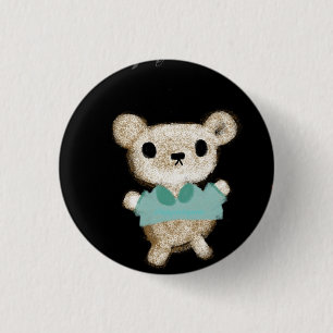 Teddy bear adorable toy cute new baby Its a boy ! 3 Cm Round Badge