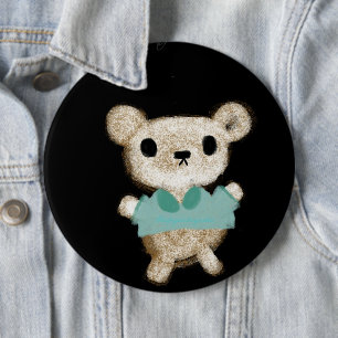 Teddy bear adorable toy cute new baby Its a boy ! 6 Cm Round Badge