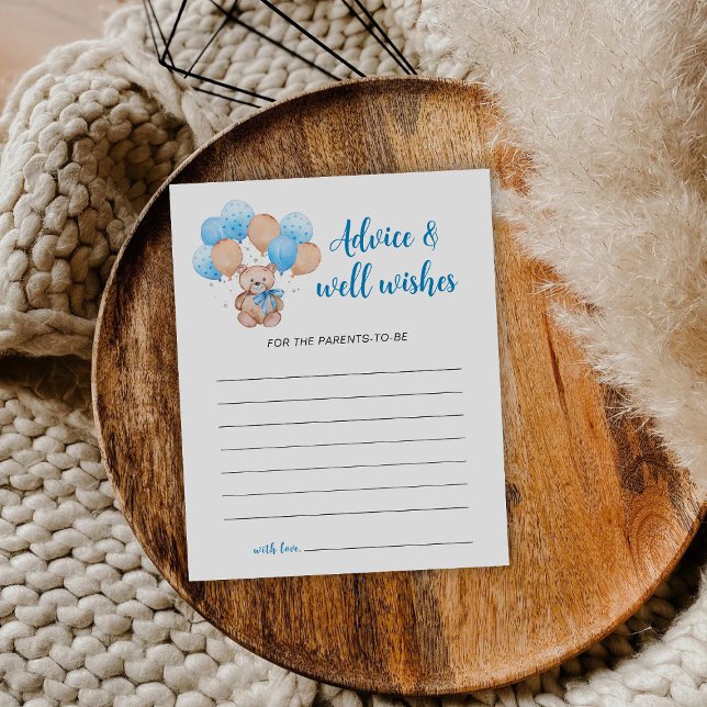 Teddy Bear Advice Card (Creator Uploaded)