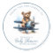 Teddy Bear Aeroplane Watercolor Baby Thank You