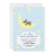 Teddy Bear and Moon Baby Shower Invite - Boy