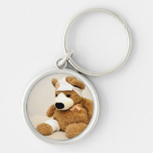teddy bear animal custom personalise key ring
