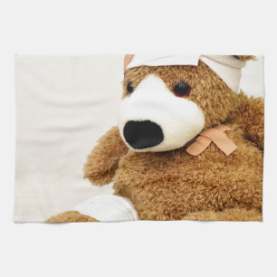 teddy bear animal custom personalise tea towel