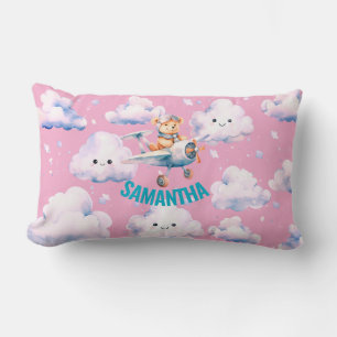 Teddy Bear Aviator Lumbar Pillow