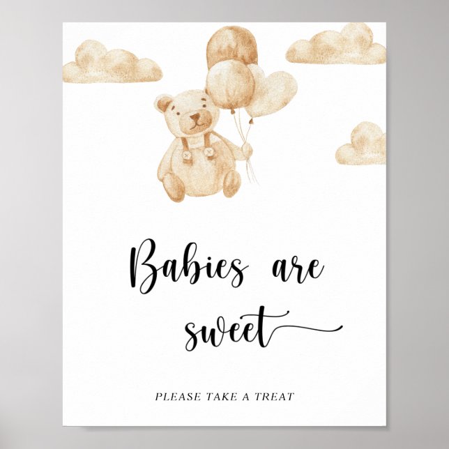 Teddy Bear babies are sweet Poster (Front)