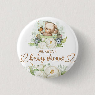 Teddy Bear Baby Bear Baby Shower 3 Cm Round Badge
