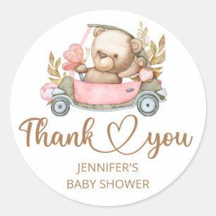 Teddy Bear Baby Bear Baby Shower Classic Round Sticker