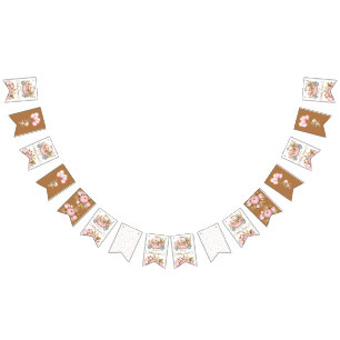 Teddy Bear Baby Bear Baby Shower Floral   Bunting