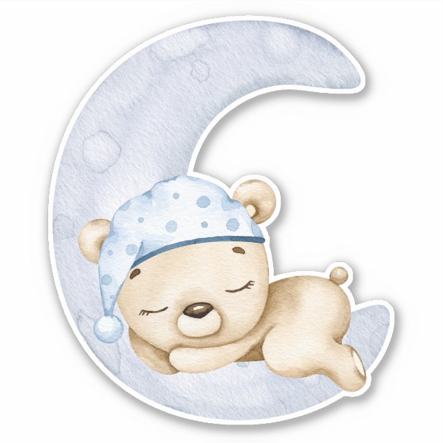 Teddy Bear Baby Bear Cute Animal  Sticker (Front)