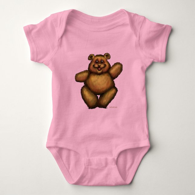 Teddy Bear Baby Bodysuit (Front)