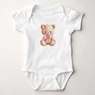  Teddy bear  Baby Bodysuit