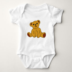 teddy bear baby bodysuit