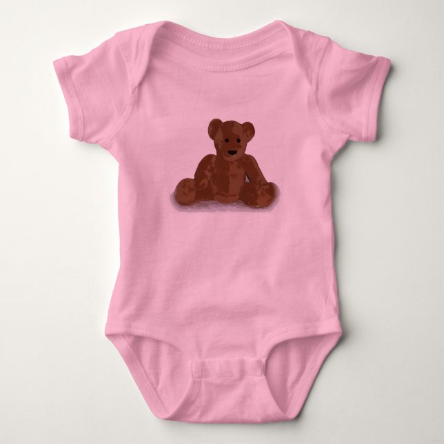 Teddy Bear Baby Bodysuit (Front)