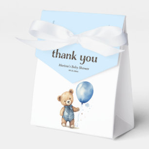 Teddy Bear Baby Boy Shower Favour Box
