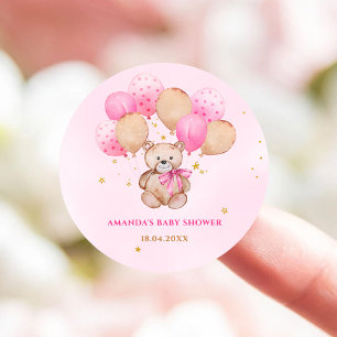 Teddy Bear Baby Classic Round Sticker