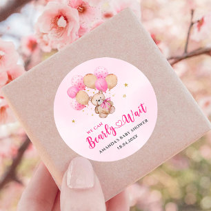 Teddy Bear Baby Classic Round Sticker