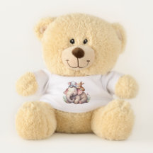 Teddy Bear Baby Gift | Shirt with Elephant & Bunny