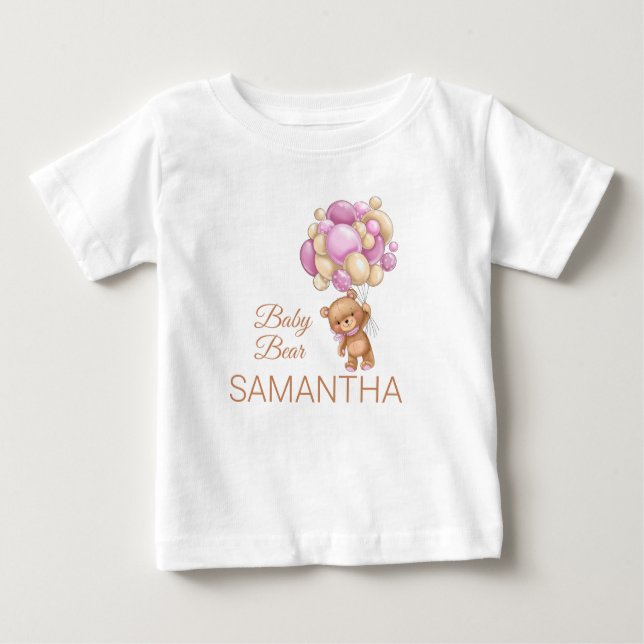 teddy bear baby GIRL Baby T-Shirt (Front)