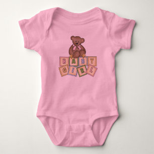Teddy Bear Baby Girl Infant's Creeper