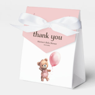 Teddy Bear Baby Girl Shower Favour Box