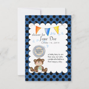 Teddy Bear Baby Show Invitation