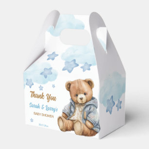 Teddy bear baby shower bearly wait thank you favour box