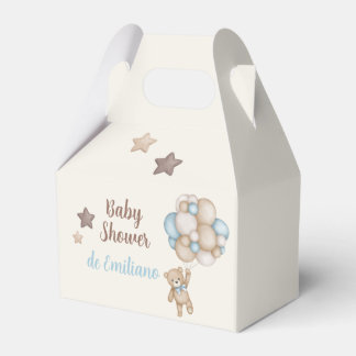 Teddy Bear Baby Shower Boy Favour Box