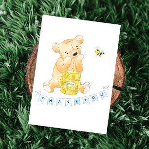 Teddy Bear Baby Shower Boy Thank You Note Card
