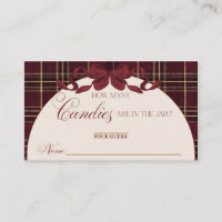Teddy Bear Baby Shower Girl Plaid guess candies