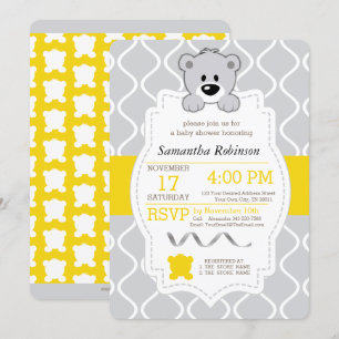 Teddy Bear Baby Shower Invitation