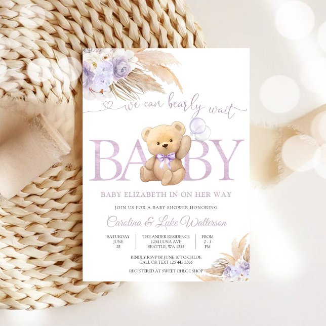 Teddy Bear Baby Shower Invitation (Creator Uploaded)