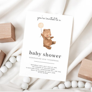 Teddy Bear Baby Shower Invitation