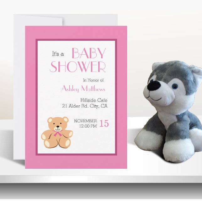 Teddy Bear Baby Shower Invitation (Creator Uploaded)