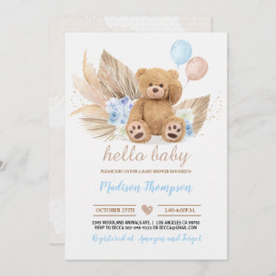 Teddy Bear Baby Shower Invitation