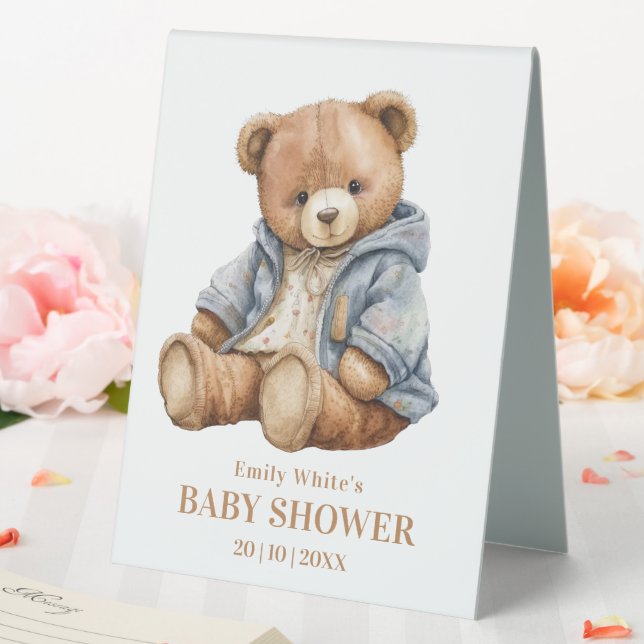 Teddy Bear Baby Shower Invitation Can Bearly Wait  (In SItu (Wedding))