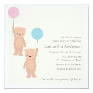 baby bear invitations