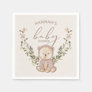 Teddy Bear Baby Shower Napkin