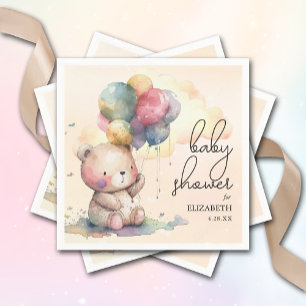 Teddy Bear Baby Shower Napkin