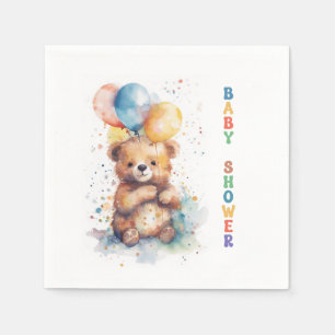 Teddy Bear Baby Shower Napkin