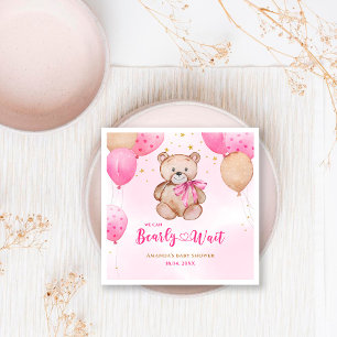 Teddy bear baby shower napkins