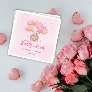 Teddy bear baby shower napkins