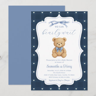 Teddy Bear Baby Shower Party Invitation
