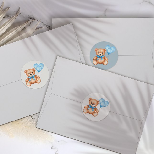 Teddy Bear Baby Shower Stickers (Creator Uploaded)