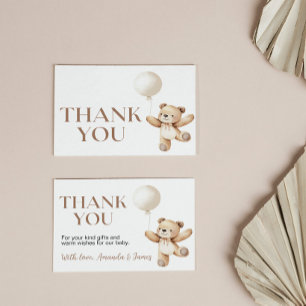Teddy Bear Baby Shower Thank You Card
