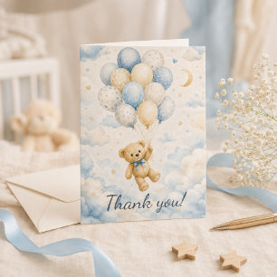 Teddy Bear Baby Shower Thank You Card
