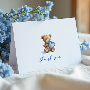 Teddy Bear Baby Shower Thank You Cards
