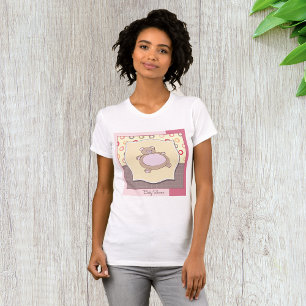 Teddy Bear Baby Shower with Retro Circles  T-Shirt