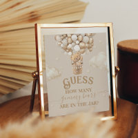 Teddy Bear Balloon Baby Shower guess game