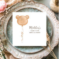 Teddy Bear Balloon Beary First Birthday Party